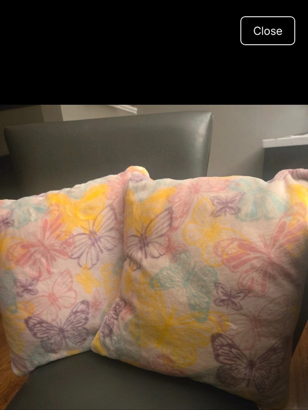 The Big One Pastel Butterfly Accent Pillow Pair Set Dorm Bedroom Living Room